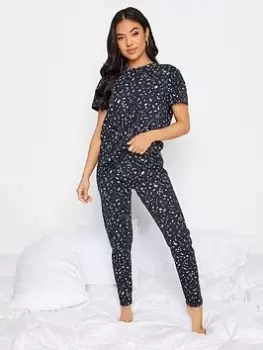 Image of PixieGirl Petite Solar Sky Tapered Pj Set, Blue, Size 12-14, Women
