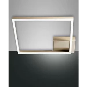 Image of Fabas Luce Bard Integrated LED Semi Flush Light Gold Matt Glass