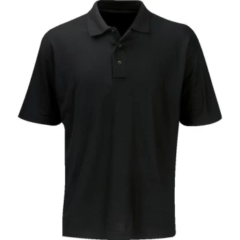 image of P180 Medium Black Polo Shirt - Sitesafe