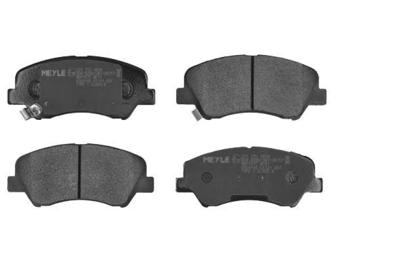 Image of MEYLE 025 253 4818 Brake pad set Front Axle, with acoustic wear warning, Original Quality, with anti-squeak plate Brake Pad Set,disc brake (402)