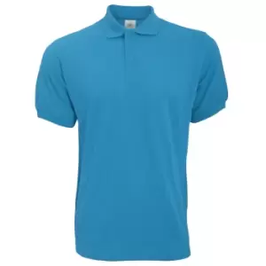 image of B&C Safran Mens Polo Shirt / Mens Short Sleeve Polo Shirts (2XL) (Atoll)