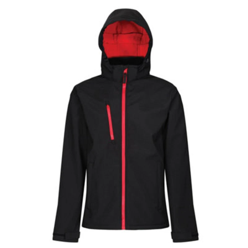 Image of Regatta Professional Mens 3 Layer Membrane Soft Shell Jacket in True Black Size: Small True Black Male S
