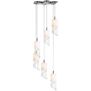 Image of Tango Cluster Pendant Ceiling Light Chrome