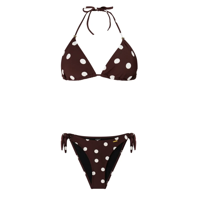 Image of Protest 2 Piece triangle swimsuit For Her Protest Olea Marron Female 44