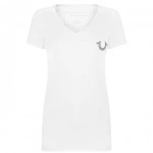 Image of TRUE RELIGION Reflective T Shirt - White 1700