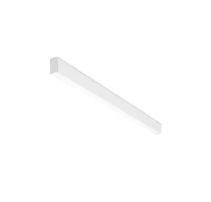 Image of Ilo LED Linear Flush Ceiling Light Matt White 120cm 2635lm 4000K