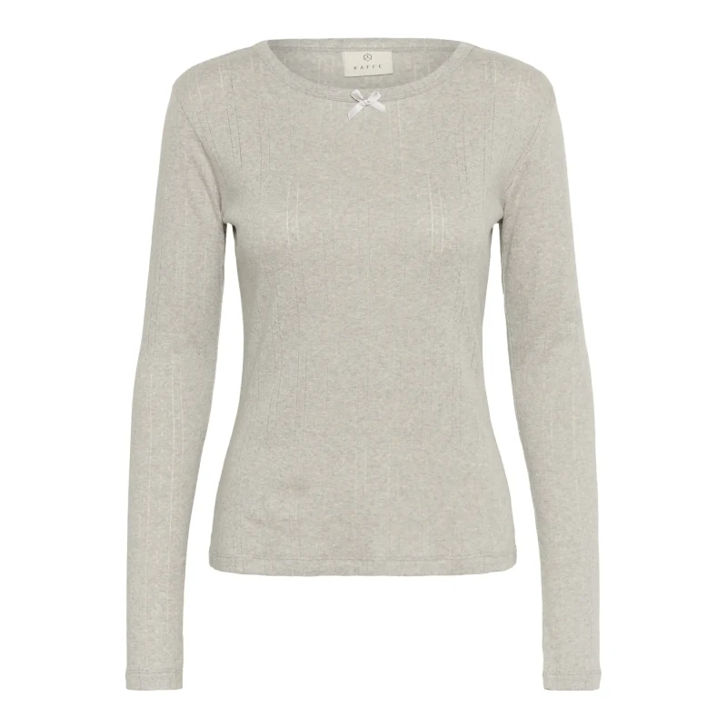 Image of Kaffe Womens T-Shirt KAFFE Hilda Gris Female L