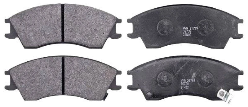 Image of A.B.S. 36738 Brake pad set Brake Pad Set,disc brake (402)