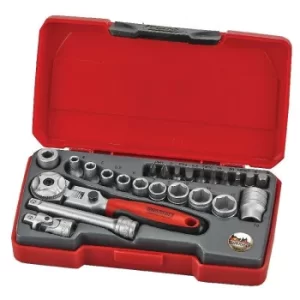 Image of Teng Tools T1424S 24 Piece 1/4in Drive MM Socket Set