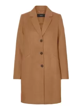 image of VERO MODA Long Jacket Women Brown