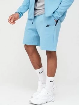 image of Nike Sportswear Tech Fleece Shorts - Blue/Black, Size 2XL, Men