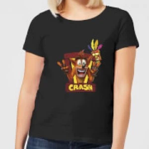 Image of Crash Bandicoot Framed Womens T-Shirt - Black - 3XL
