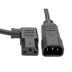 Image of Tripp Lite Power Extension Cord Right Angle C13 to C14 PDU Style 10A 2