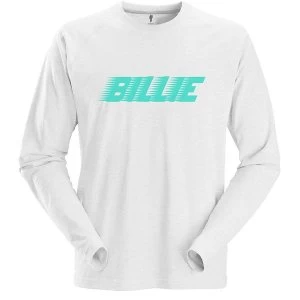 image of Billie Eilish - Racer Logo Unisex Large T-Shirt - White