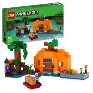 image of Lego 21248 Minecraft The Pumpkin Farm Set With Steve Figure