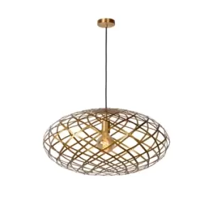 Image of Wolfram Modern Pendant Light - Ø65cm - 1xE27 - Matt Gold, Brass