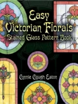 Image of easy victorian florals stained glass pattern book