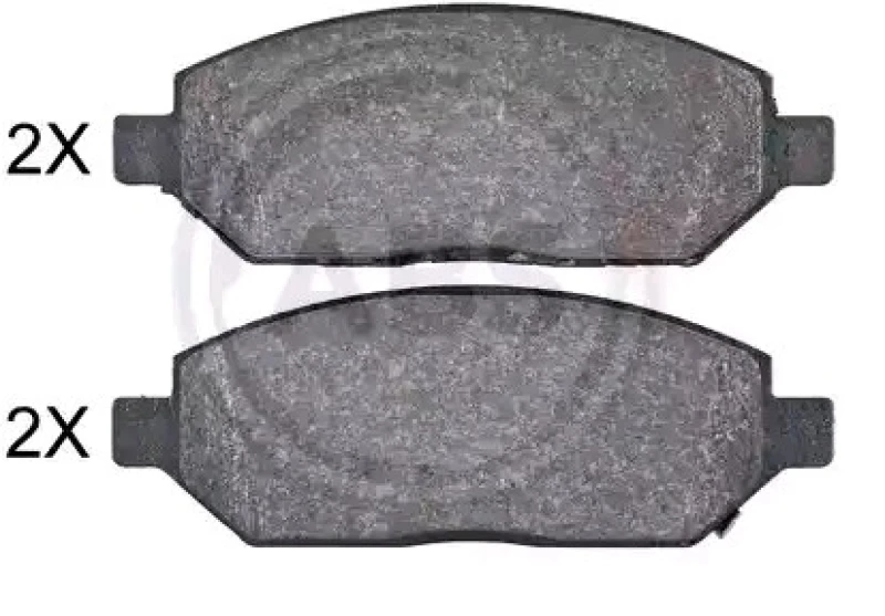Image of A.B.S. 35120 Brake pad set with acoustic wear warning Brake Pad Set,disc brake (402)