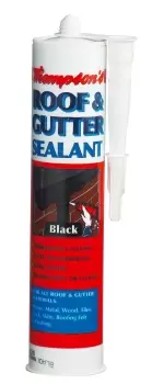 image of Thompsons Repairs To Roofing & Guttering Black Sealant 310 Ml