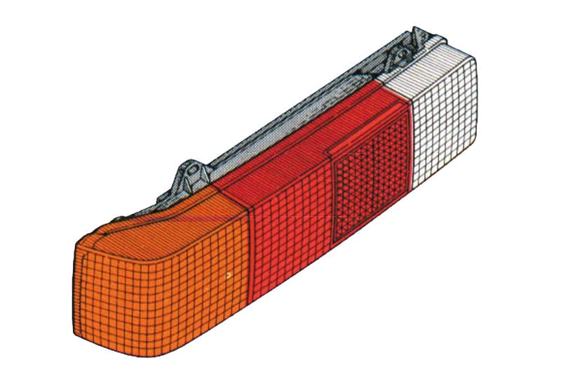 Image of PRASCO FT0174053 Rear light without bulb holder, Right Combination Rearlight (391)