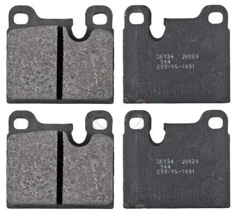 Image of A.B.S. 36134 Brake pad set prepared for wear warning indicator Brake Pad Set,disc brake (402)