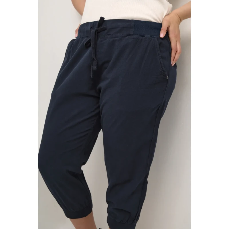 Image of KAFFE Curve Womens Trousers KAFFE Curve Nana Bleu Female 50