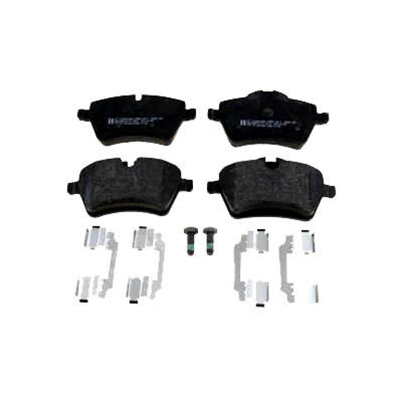 Image of ZIMMERMANN 23984.180.2 Brake pad set Front Axle, prepared for wear warning indicator, Photo corresponds to scope of supply, with bolts/screws Brake P