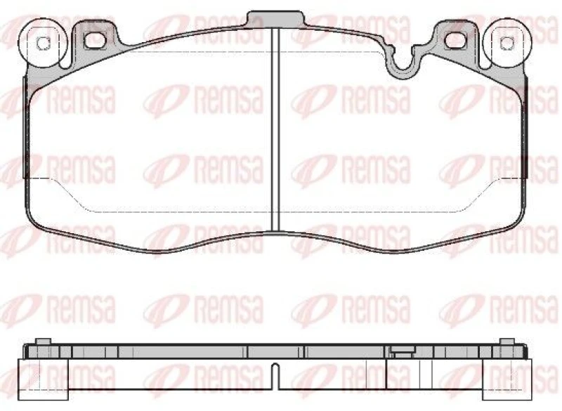 Image of REMSA Brake pad set REMSA 1742.10