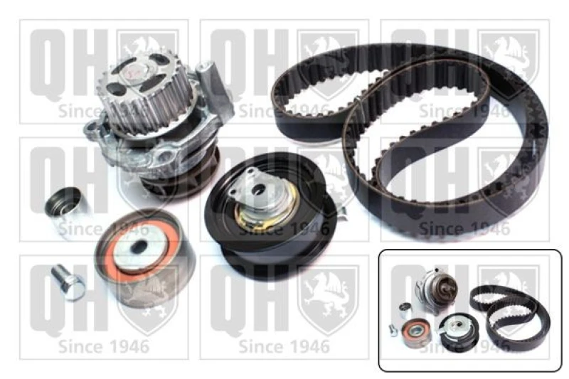 Image of QUINTON HAZELL Water pump and timing belt kit QUINTON HAZELL QBPK6990
