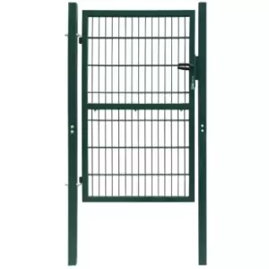 image of Vidaxl 2D Fence Gate (single) Green 106 X 210 cm