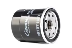 Image of ACKOJA Oil filter Green Mobility Parts Spin-on Filter A70-0501 Engine oil filter PEUGEOT,TOYOTA,CITROEN,107 Schragheck (PM_, PN_),108