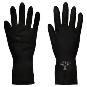 Image of Polyco Gloves Rubber Size 8 Black