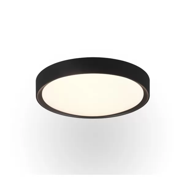 Image of Clarimo Modern Bathroom Ceiling Light Black Matt 3000K IP44