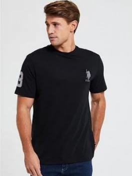 Image of U.S. Polo Assn. Large Dhm T-Shirt - Black Size M Men