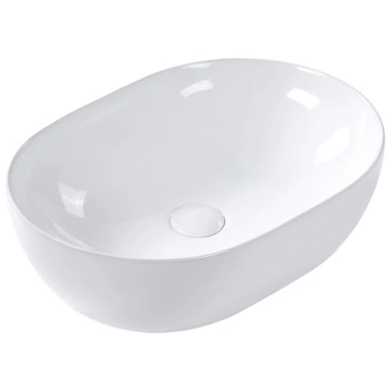 Image of Beliani Countertop Basin Omoa 480 X 340 mm Ceramic White