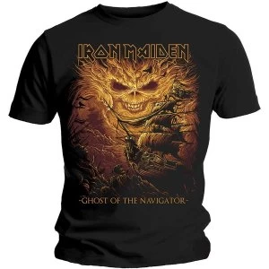 Image of Iron Maiden - Ghost of the Navigator Unisex Large T-Shirt - Black
