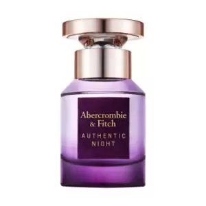 image of Abercrombie & Fitch Authentic Night Eau de Parfum For Her 30ml