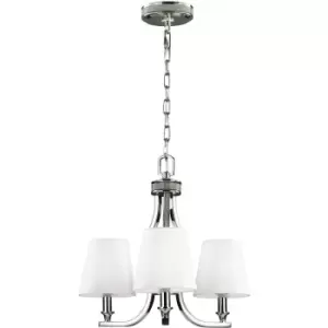 Chandelier Pave Nickel poli 40,6 Cm