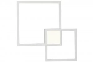 Image of Flush Wall Lamp, Dimmable, 48W LED, 3000K, 3600lm, White