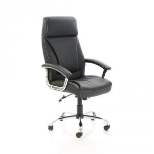 image of Trexus Penza Executive Leather Chair Black Ref EX000185