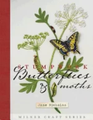 Image of stumpwork butterflies and moths