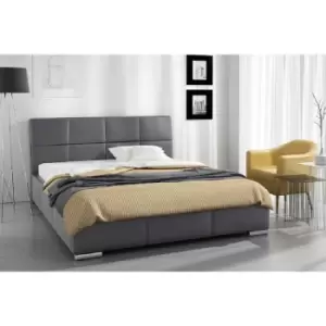 Image of Simplier Bed Double Plush Velvet Grey