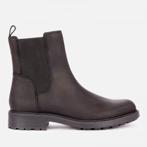 Image of Clarks Womens Orinoco 2 Top Leather Chelsea Boots - Black - UK 8
