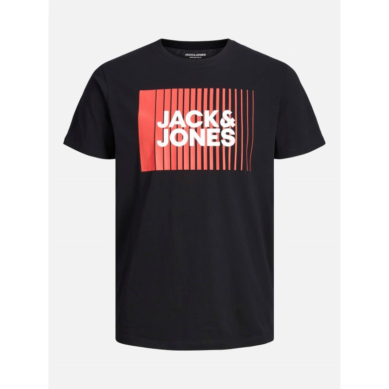 Image of Jack and Jones Corp Logo T-Shirt Mens Black male L