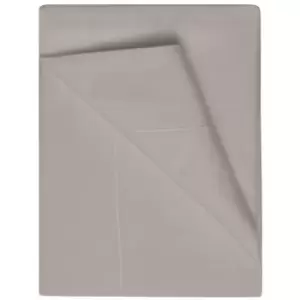 Image of Belledorm 400 Thread Count Egyptian Cotton Flat Sheet (Kingsize) (Pewter) - Pewter