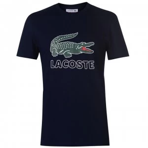 Lacoste Logo Tee - Marine