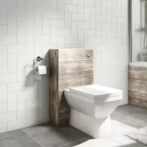 Image of 500mm Wood Effect Back to Wall Toilet Unit Only - Ashford