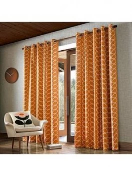 image of Orla Kiely House Linear Stem 90X72 Eyelet (229X183Cm)