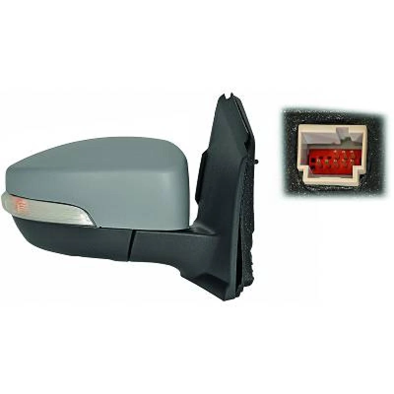 Image of DIEDERICHS 1471224 Wing mirror Right, Complete Mirror, primed Outside Mirror (50)