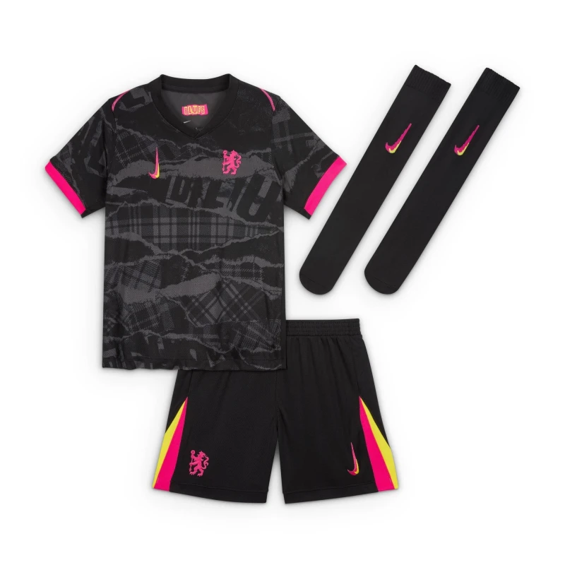 Image of Nike Chelsea Third Minikit 2024 2025 Infants - Grey Grey 3 - 4 Years
